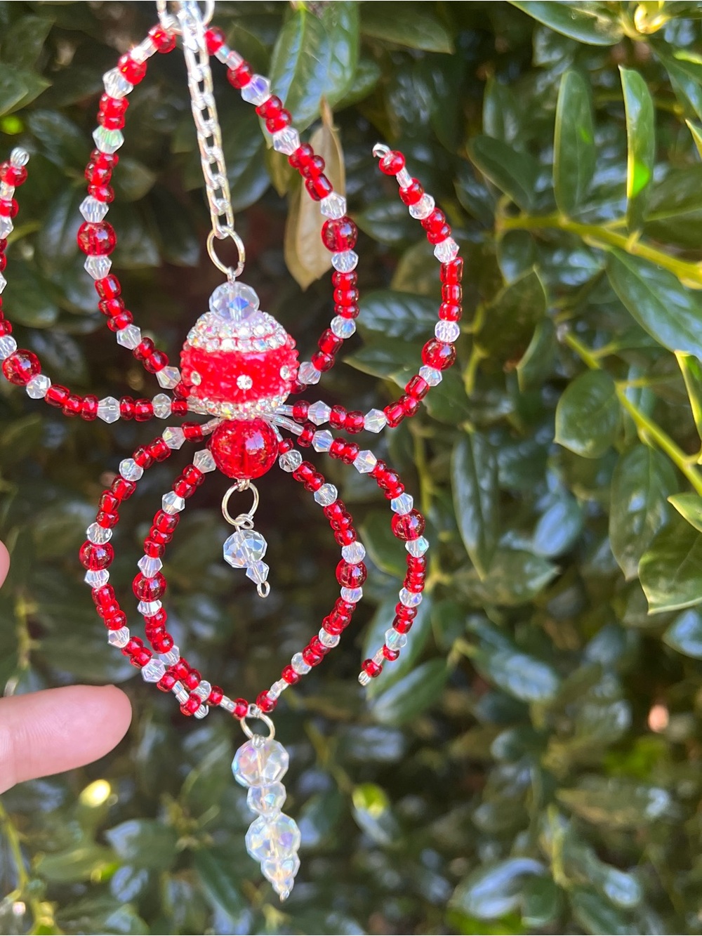 Handcrafted spider Beaded Pendant sun catchers - Picture 4 of 6